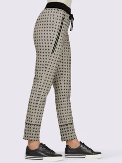 Pantalon avec imprimé graphique et ceinture élastique confortable