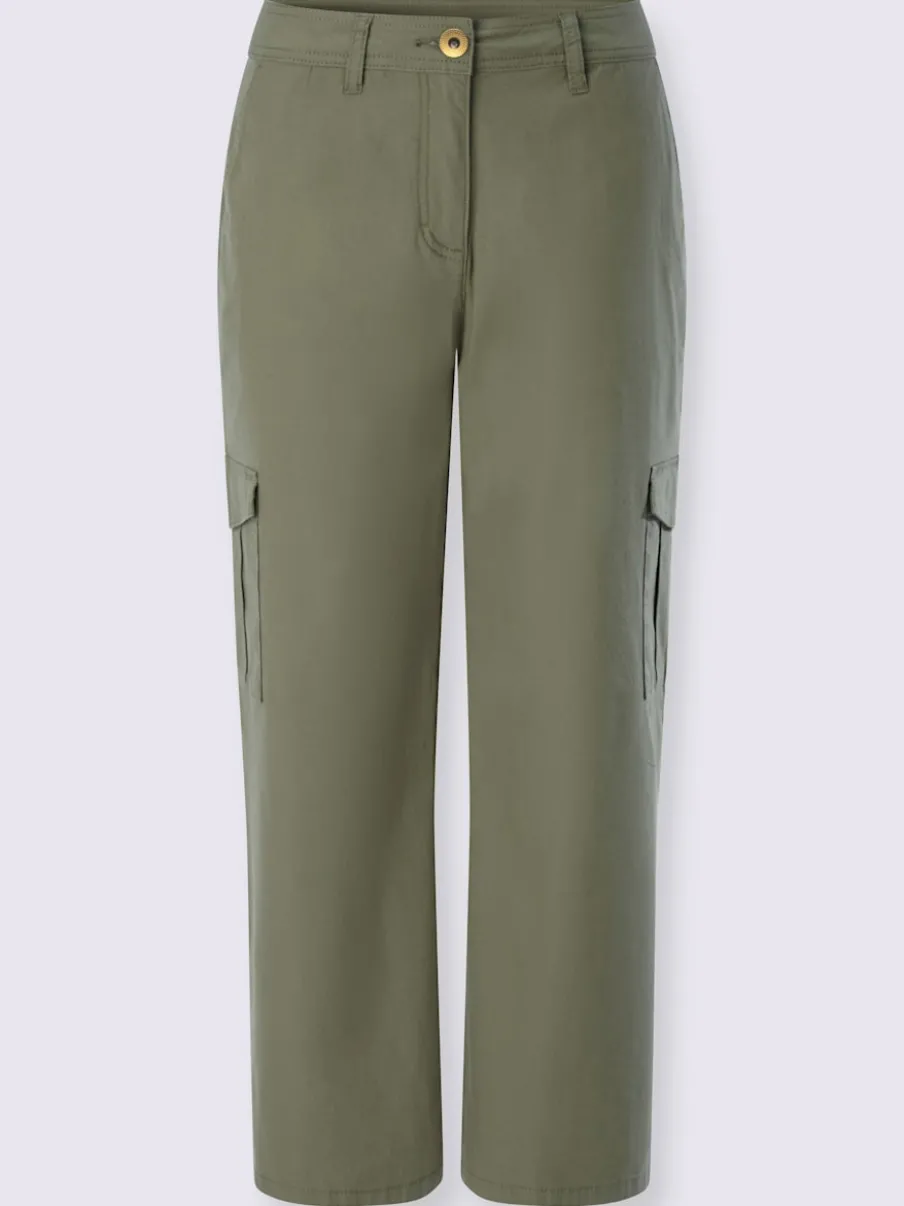 Pantalon 7/8 avec poches cargo et jambes larges