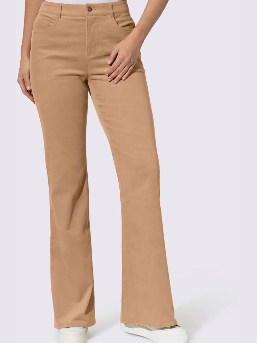 Pantalon bootcut coupe 5 poches moderne