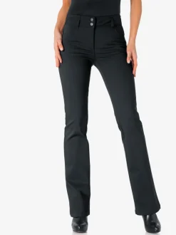 Pantalon bootcut en tissu extensible avec effet ventre plat