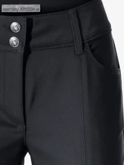 Pantalon bootcut en tissu extensible avec effet ventre plat