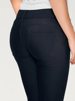 Pantalon bootcut en tissu extensible avec effet ventre plat