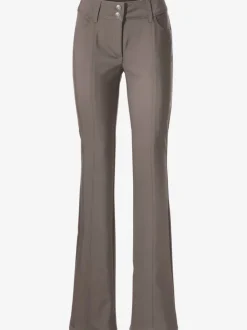 Pantalon bootcut en tissu extensible avec effet ventre plat