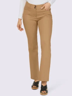 Pantalon bootcut en tissu extensible avec effet ventre plat