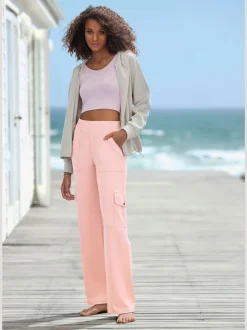Pantalon cargo fluide avec poches pour un rangement pratique