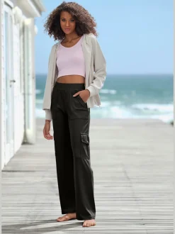 Pantalon cargo fluide avec poches pour un rangement pratique