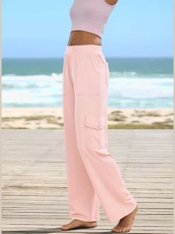 Pantalon cargo fluide avec poches pour un rangement pratique