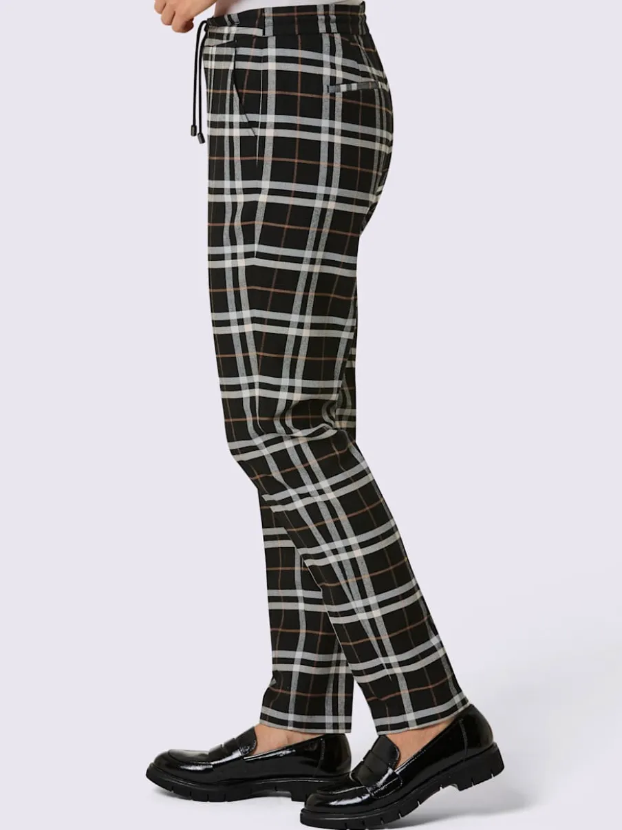 Pantalon à carreaux 35% laine