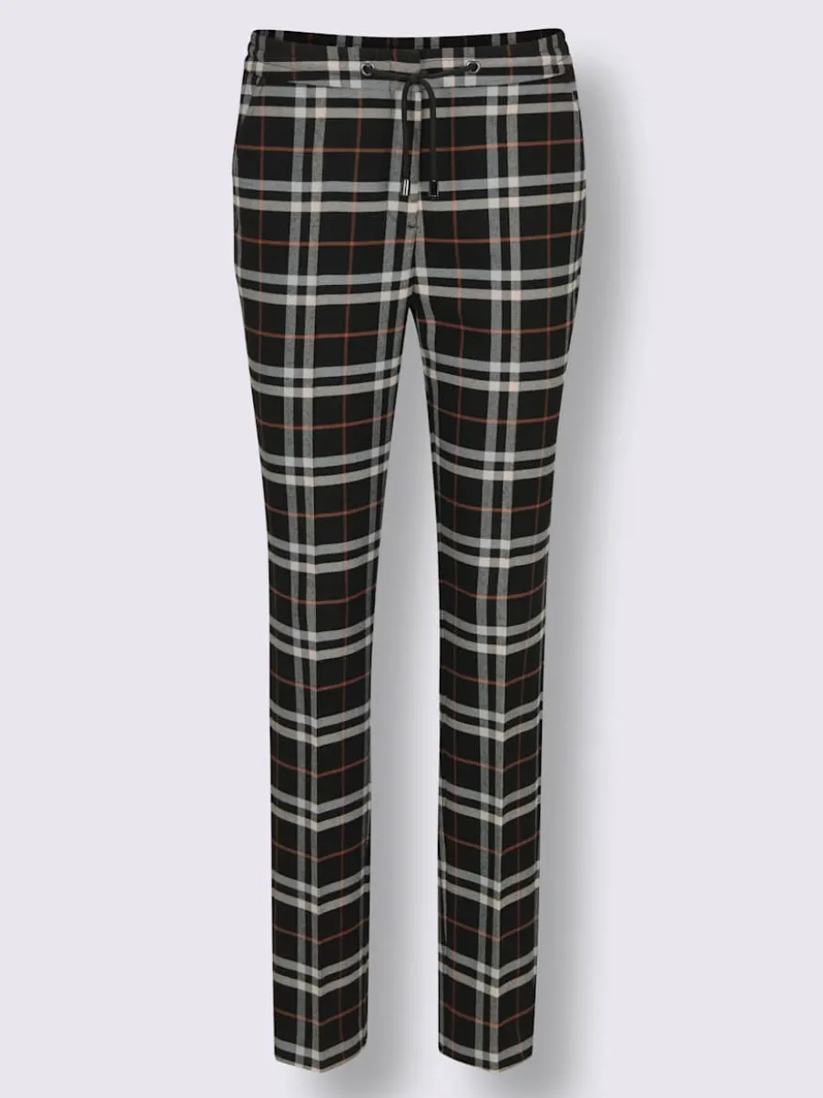 Pantalon à carreaux 35% laine