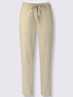 Pantalon 7/8 ceinture contrastante