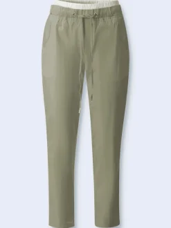 Pantalon 7/8 ceinture contrastante