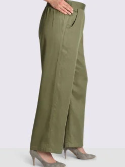 Pantalon ceinture élastique au dos