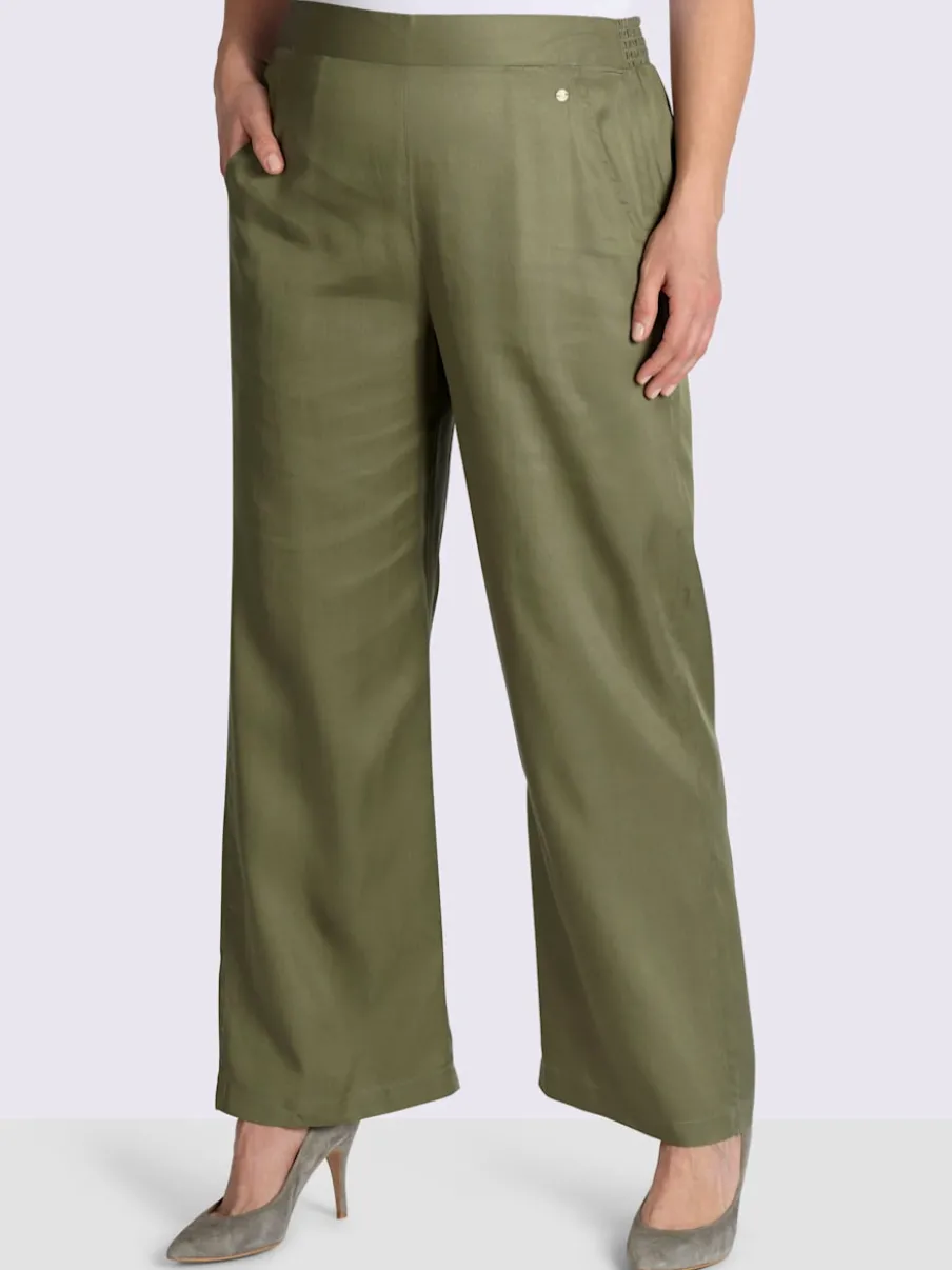 Pantalon ceinture élastique au dos