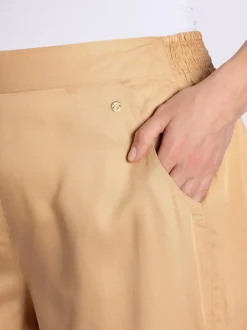 Pantalon ceinture élastique au dos