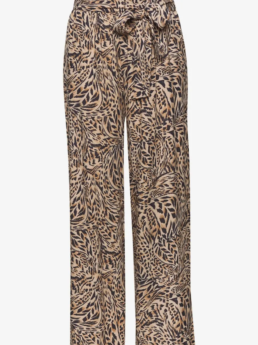 Pantalon à ceinture élastique douce avec poches latérales