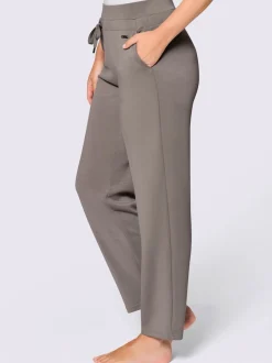 Pantalon à ceinture élastique interlock