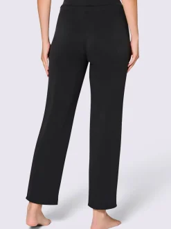 Pantalon à ceinture élastique interlock
