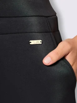 Pantalon à ceinture élastique interlock
