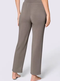 Pantalon à ceinture élastique interlock