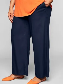 Pantalon ceinture smockée