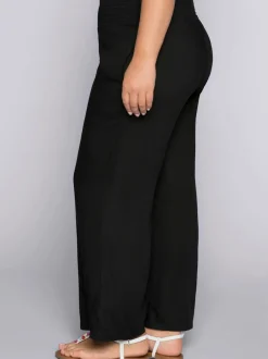 Pantalon ceinture smockée