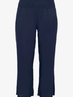 Pantalon ceinture smockée