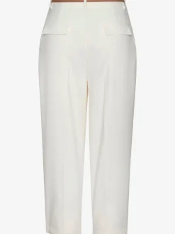 Pantalon à ceinture étroite avec poches fendues et jambes étroites