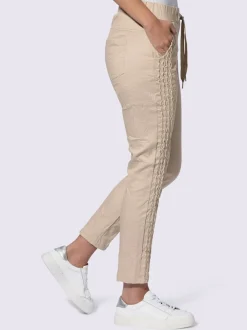 Pantalon chic avec fronces et ceinture ajustable
