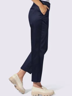 Pantalon chino en coton avec ceinture à fermeture innovante