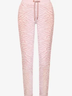 Pantalon confortable avec poches fendues et ourlet à revers