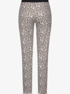 Pantalon confortable avec poches fendues et ourlet à revers