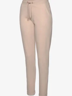 Pantalon confortable avec poches fendues et ourlet à revers