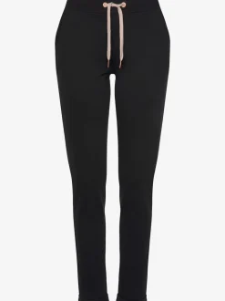 Pantalon confortable avec poches fendues et ourlet à revers