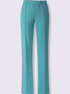 Pantalon costume avec jambes larges et ceinture élastique