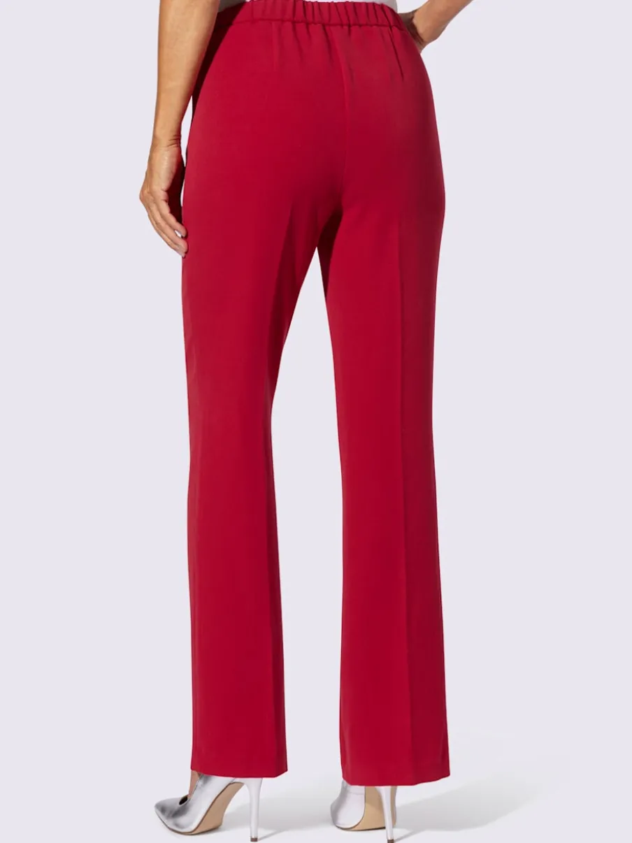 Pantalon costume avec jambes larges et ceinture élastique