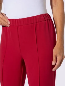 Pantalon costume avec jambes larges et ceinture élastique
