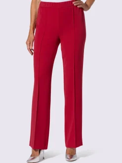 Pantalon costume avec jambes larges et ceinture élastique