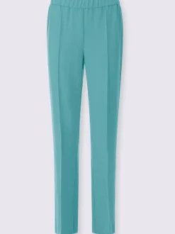 Pantalon costume avec jambes larges et ceinture élastique