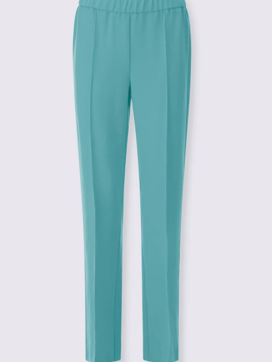 Pantalon costume avec jambes larges et ceinture élastique