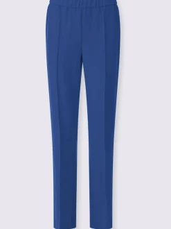 Pantalon costume avec jambes larges et ceinture élastique