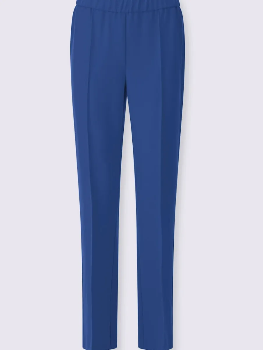 Pantalon costume avec jambes larges et ceinture élastique
