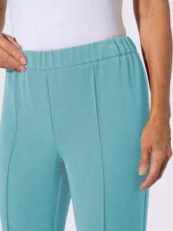 Pantalon costume avec jambes larges et ceinture élastique