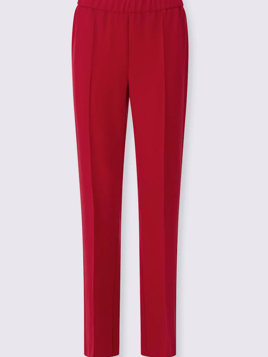 Pantalon costume avec jambes larges et ceinture élastique