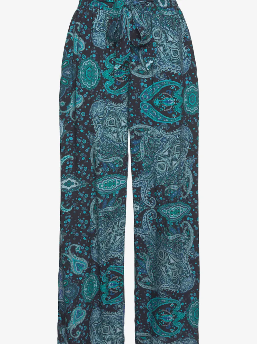 Pantalon coupe ample avec ceinture élastique et poches
