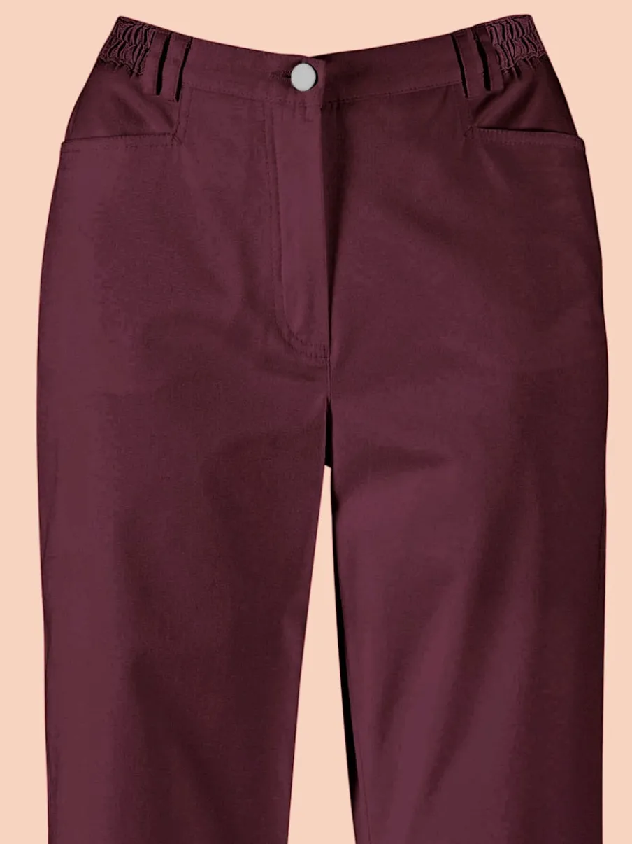 Pantalon coupe droite à traitement nano avec poches et passants