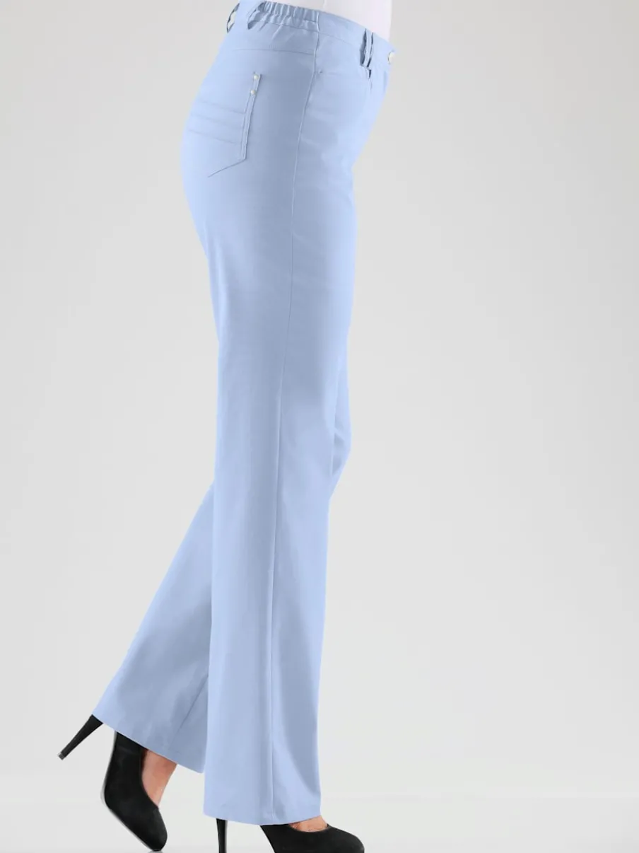 Pantalon coupe droite à traitement nano avec poches et passants