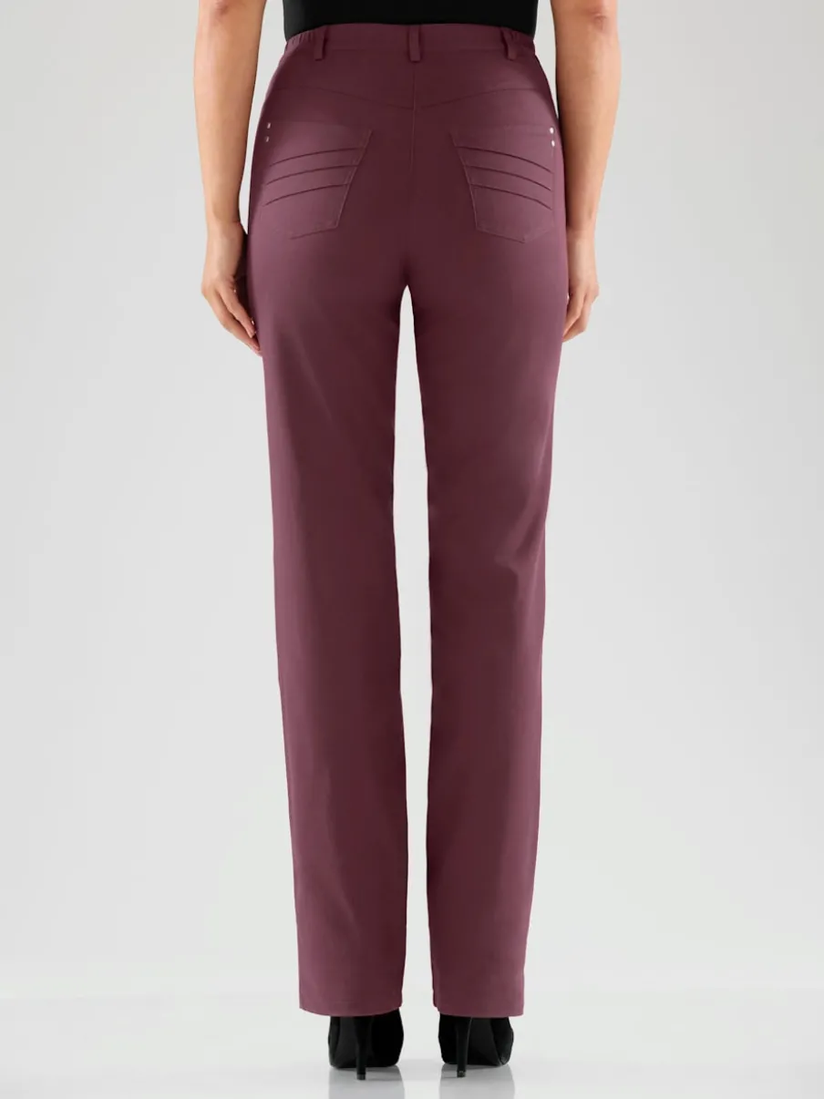 Pantalon coupe droite à traitement nano avec poches et passants
