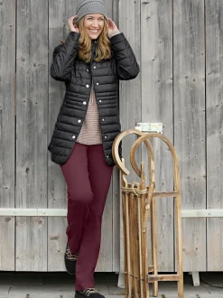 Pantalon coupe droite à traitement nano avec poches et passants