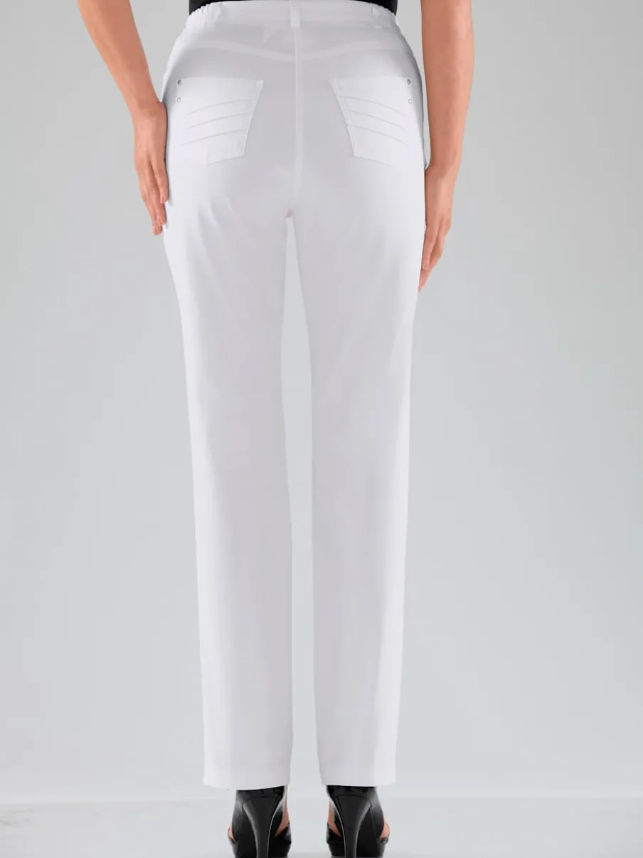 Pantalon coupe droite à traitement nano avec poches et passants