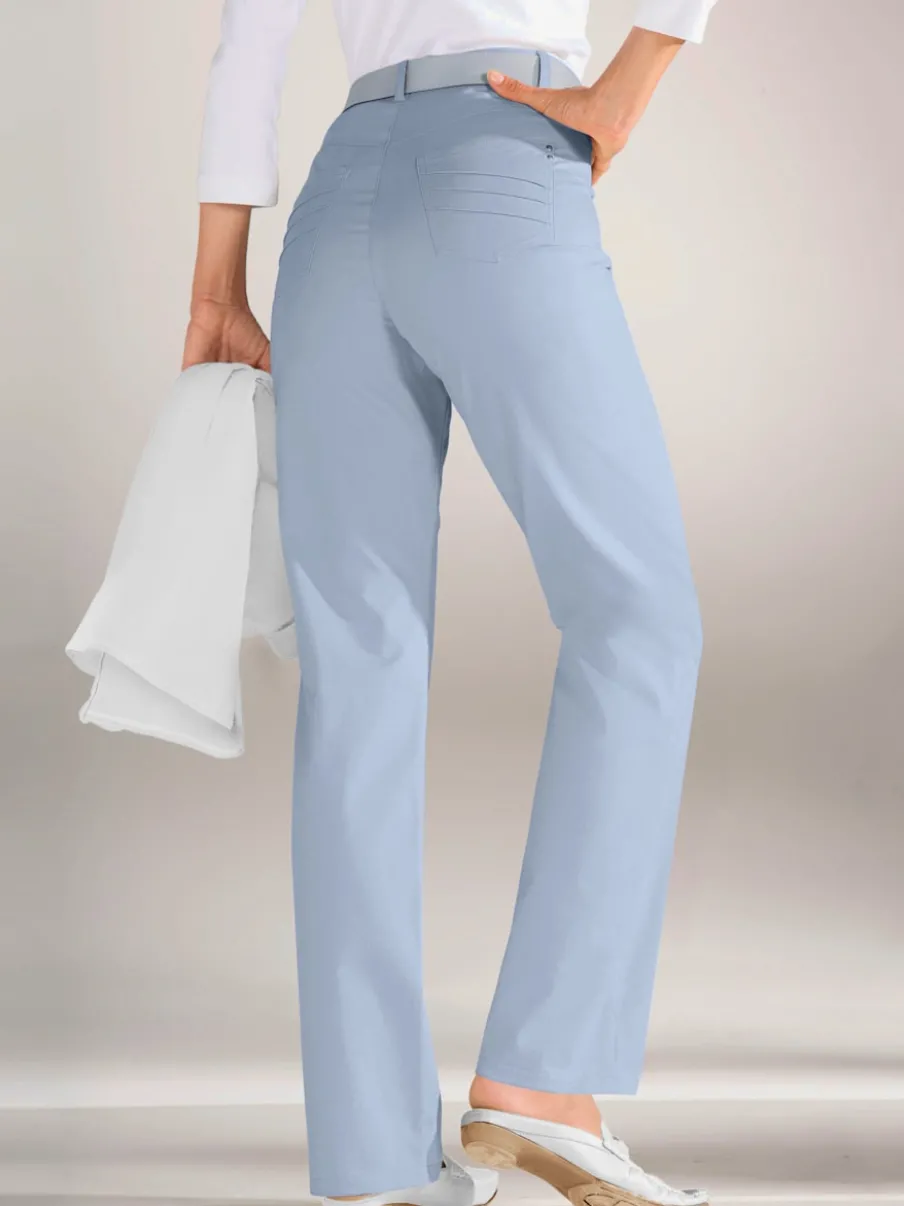 Pantalon coupe droite à traitement nano avec poches et passants